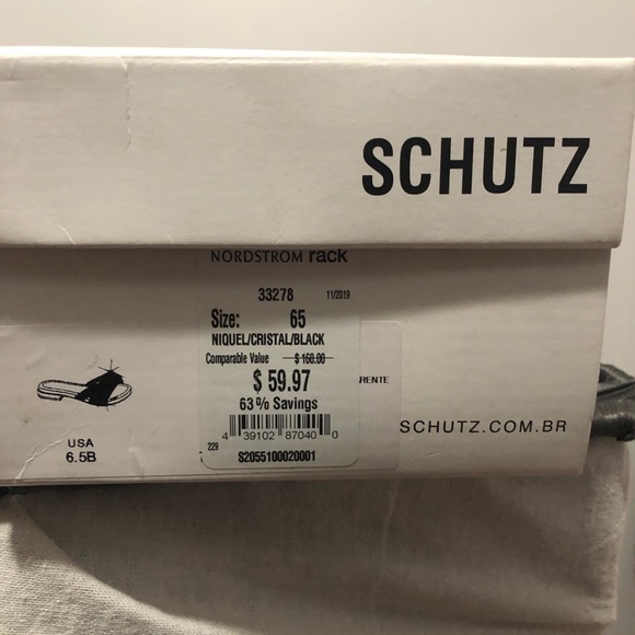 Schutz black crystal sandals. - Picture 5 of 5